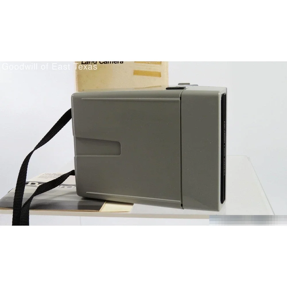 Vintage Polaroid The Button Land Camera SX-70 Gray with Original Box